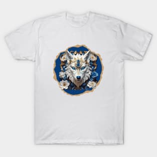 Wolf with Flowers T-Shirt